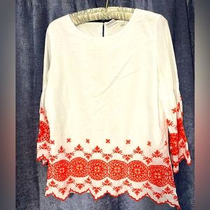 White SoHo layered blouse